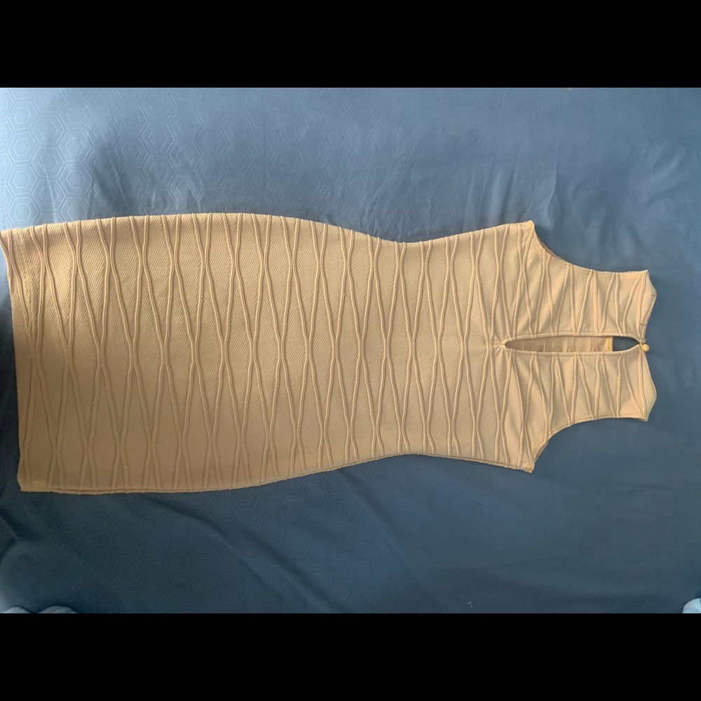 aris textured bodycon dress